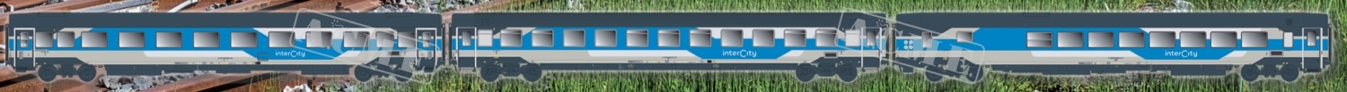 ACME 70118 - H0 - 2-tlg. Set IC-Ergänzungswagen Trenitalia, FS, Ep. VI